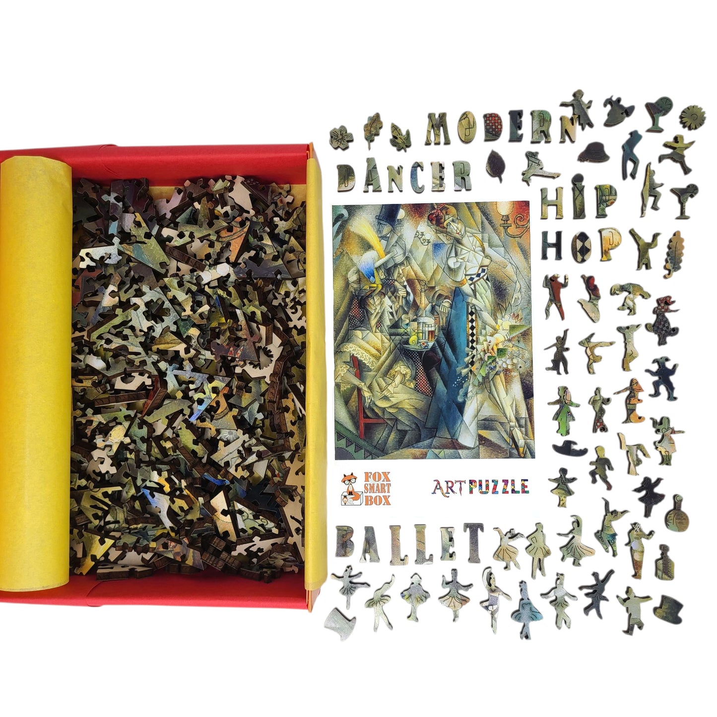 Wooden Jigsaw Puzzle for Adults - Uniquely Shaped Pieces - 325 Pieces - Dancer in a Cafe