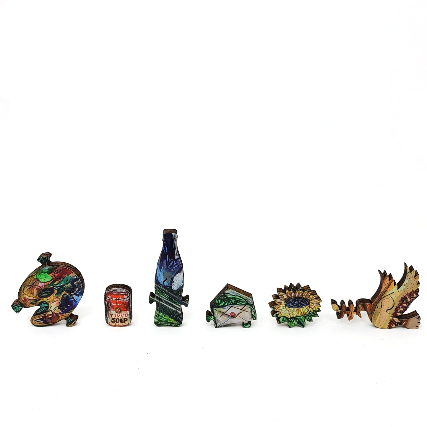 Wooden Jigsaw Puzzle with Uniquely Shaped Pieces for Adults - 270 Pieces - Six Geniuses