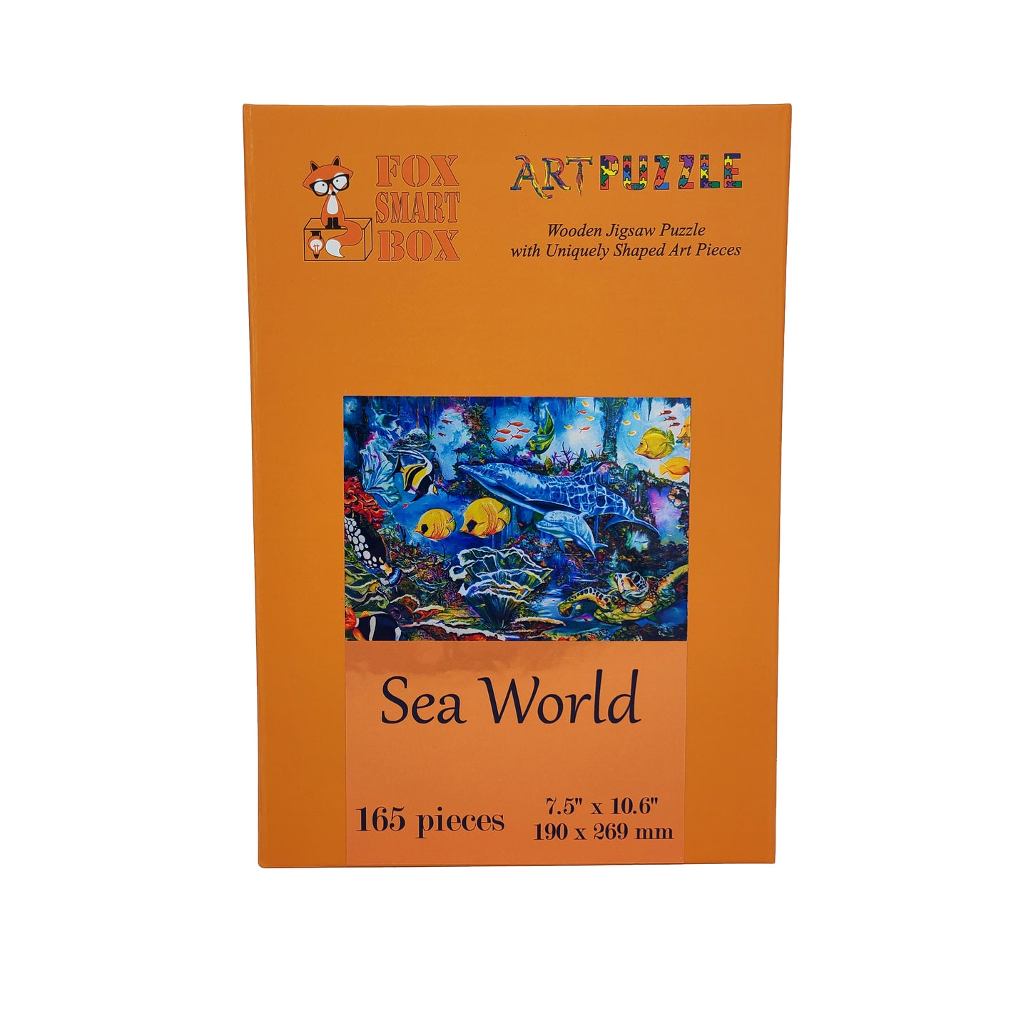 Wooden Jigsaw Puzzle with Uniquely Shaped Pieces for Adults - 165 Pieces - Sea World