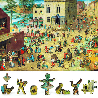 Large Format Wooden Jigsaw Puzzle with Uniquely Shaped Pieces for Seniors and Adults - 300 Pieces - Children's Games