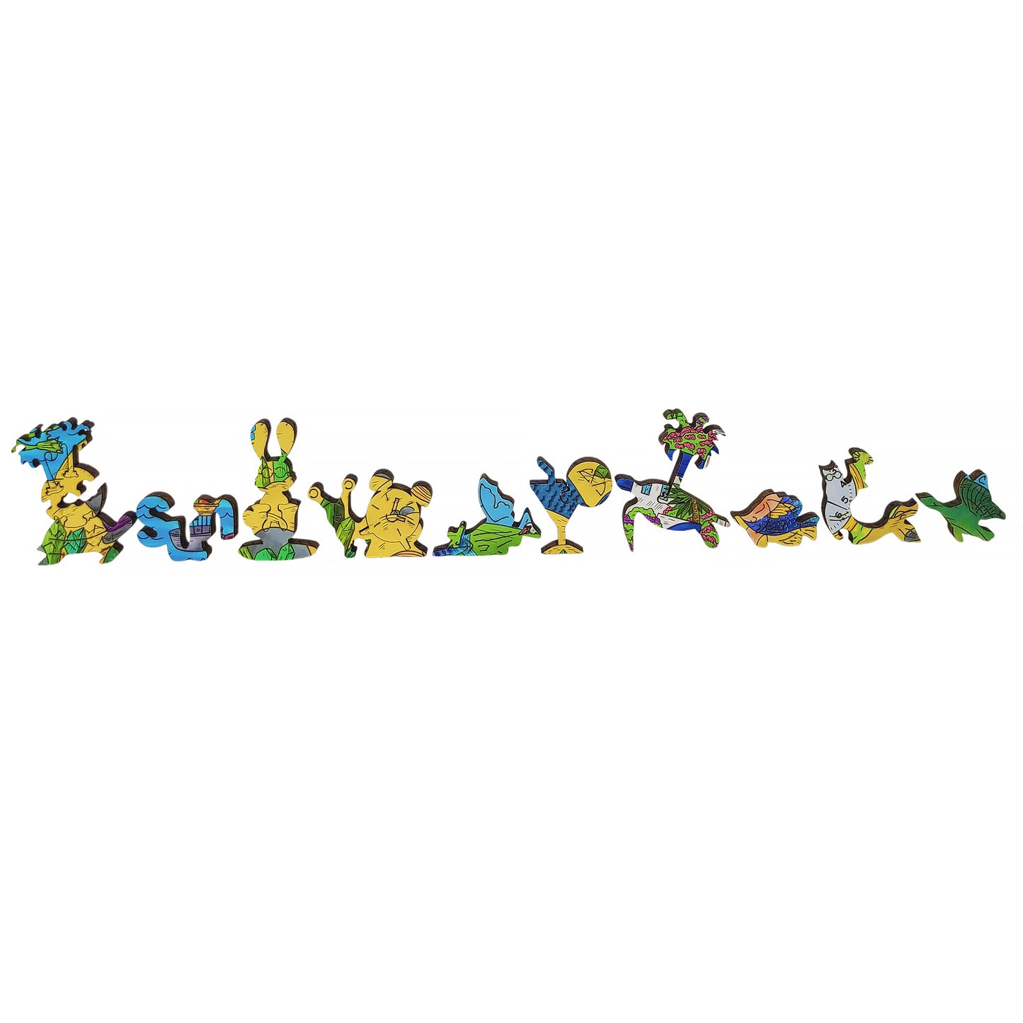 Wooden Jigsaw Puzzle for Adults - Uniquely Shaped Pieces - 480 Pieces - A Sunny Day in Santorini