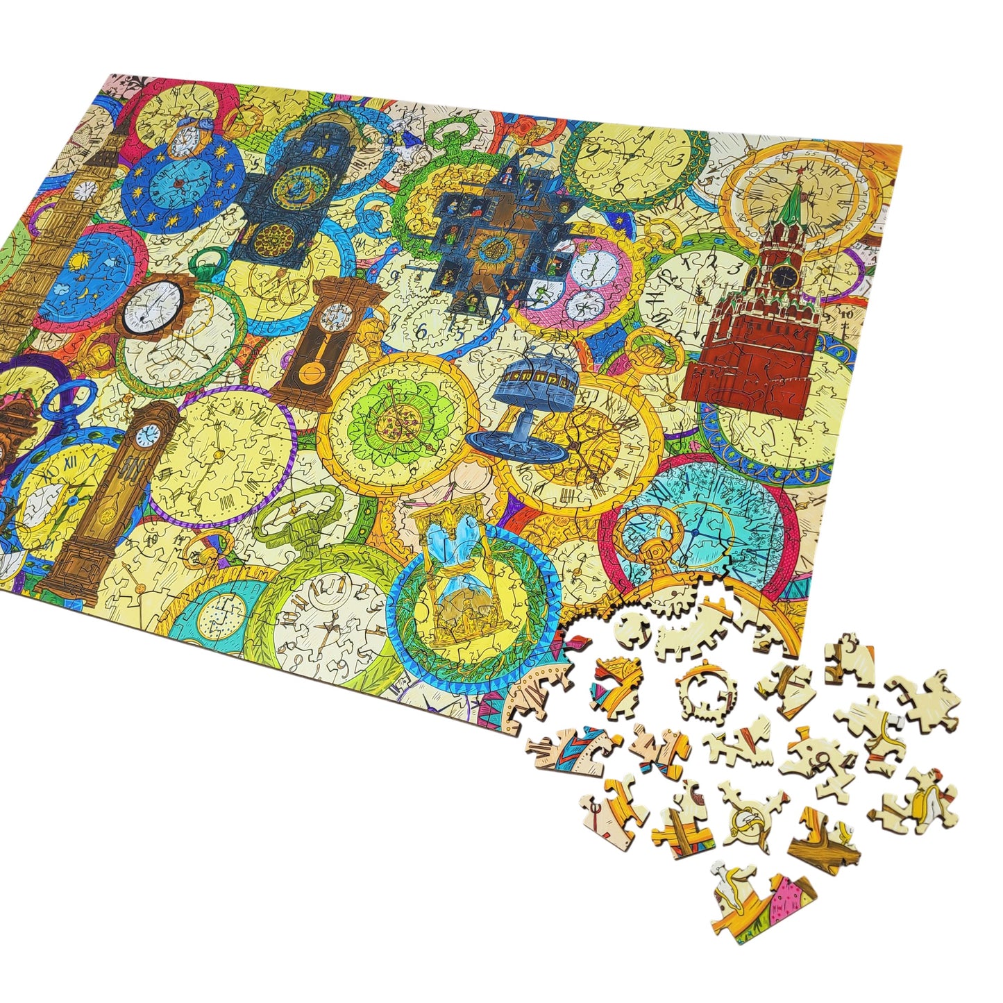 Wooden Jigsaw Puzzle for Adults - Uniquely Shaped Pieces - 454 Pieces - Oh dear! I shall be too late!