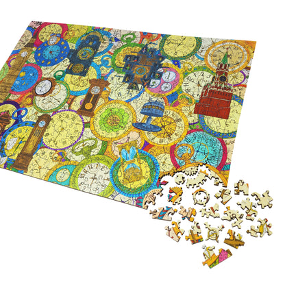 Wooden Jigsaw Puzzle for Adults - Uniquely Shaped Pieces - 454 Pieces - Oh dear! I shall be too late!