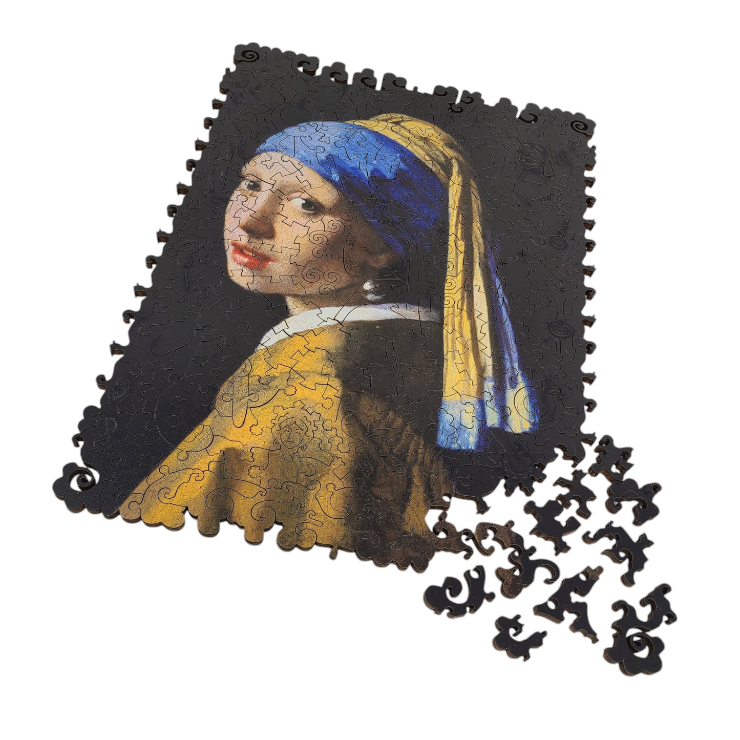 Large Format Wooden Jigsaw Puzzle with Uniquely Shaped Pieces for Seniors and Adults - 220 Pieces - Girl with a Pearl Earring