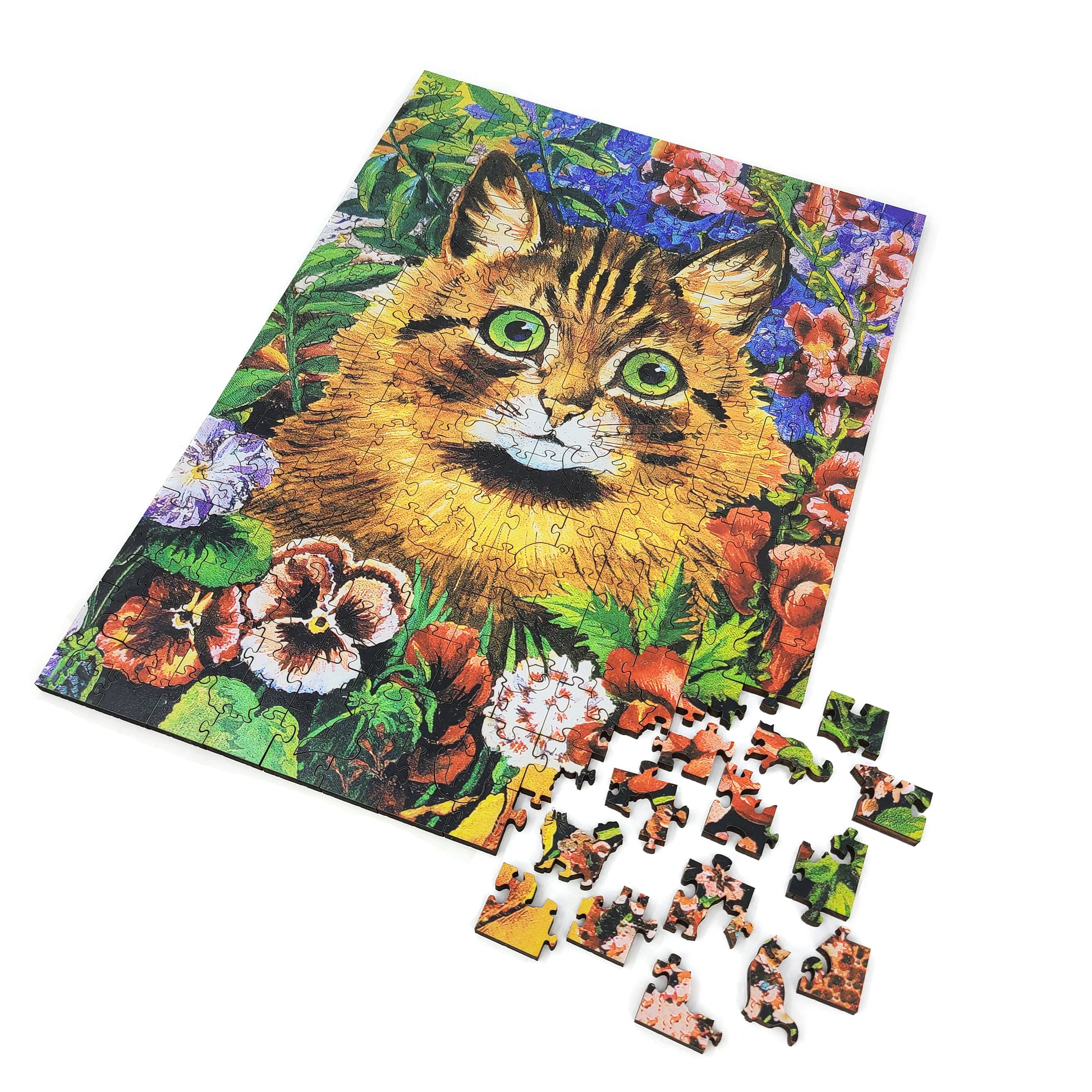 Bciig Cute Cat Wooden Jigsaw Puzzle Horizontal Style For Adults And Kids Mother S Day Impossible Wooden Puzzles Gift For Family Friends 300 Pcs