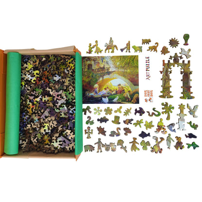 Wooden Jigsaw Puzzle for Adults - Uniquely Shaped Pieces - 370 Pieces - The Prodigal Son