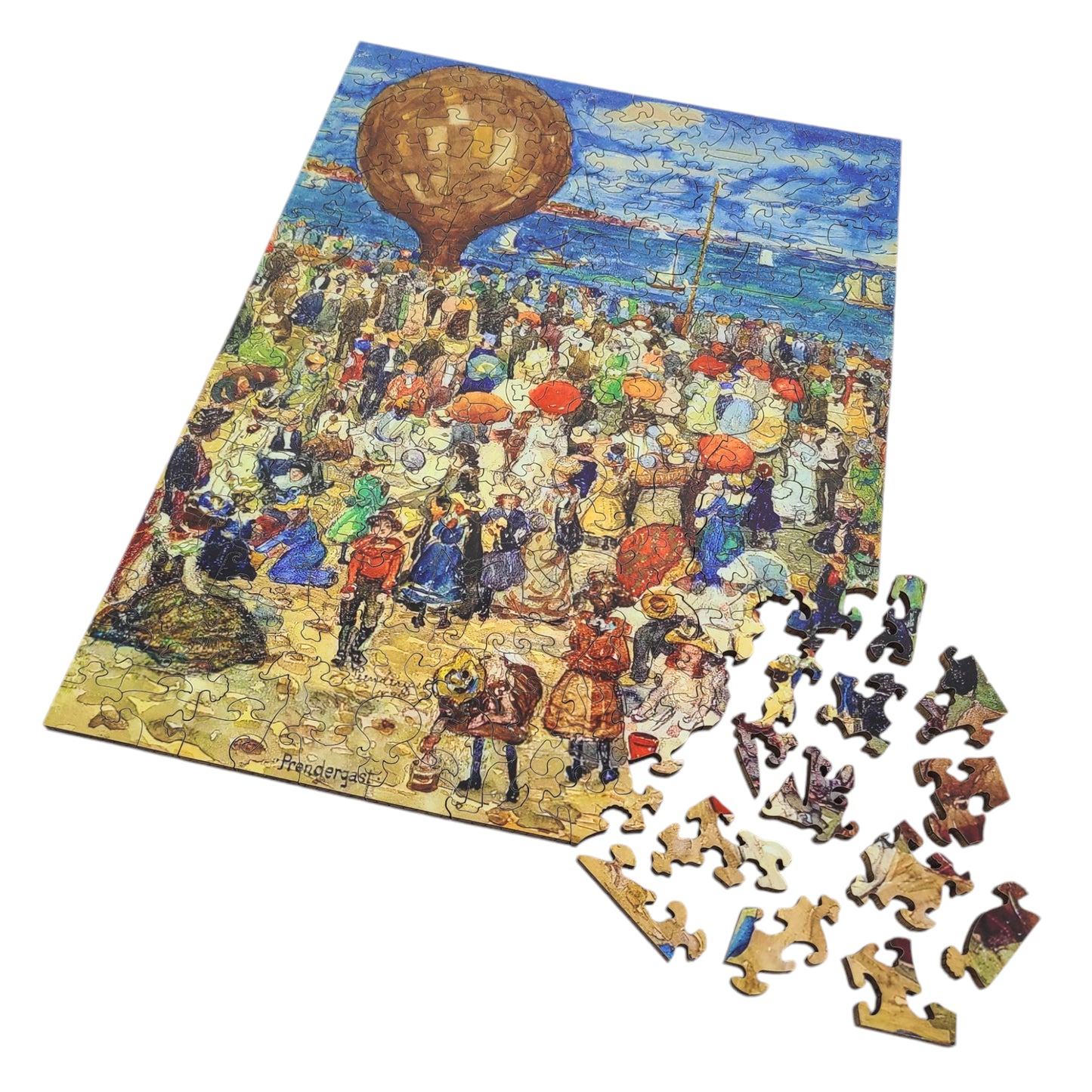 Large Format Wooden Jigsaw Puzzle with Uniquely Shaped Pieces for Seniors and Adults - 210 Pieces - The Balloon