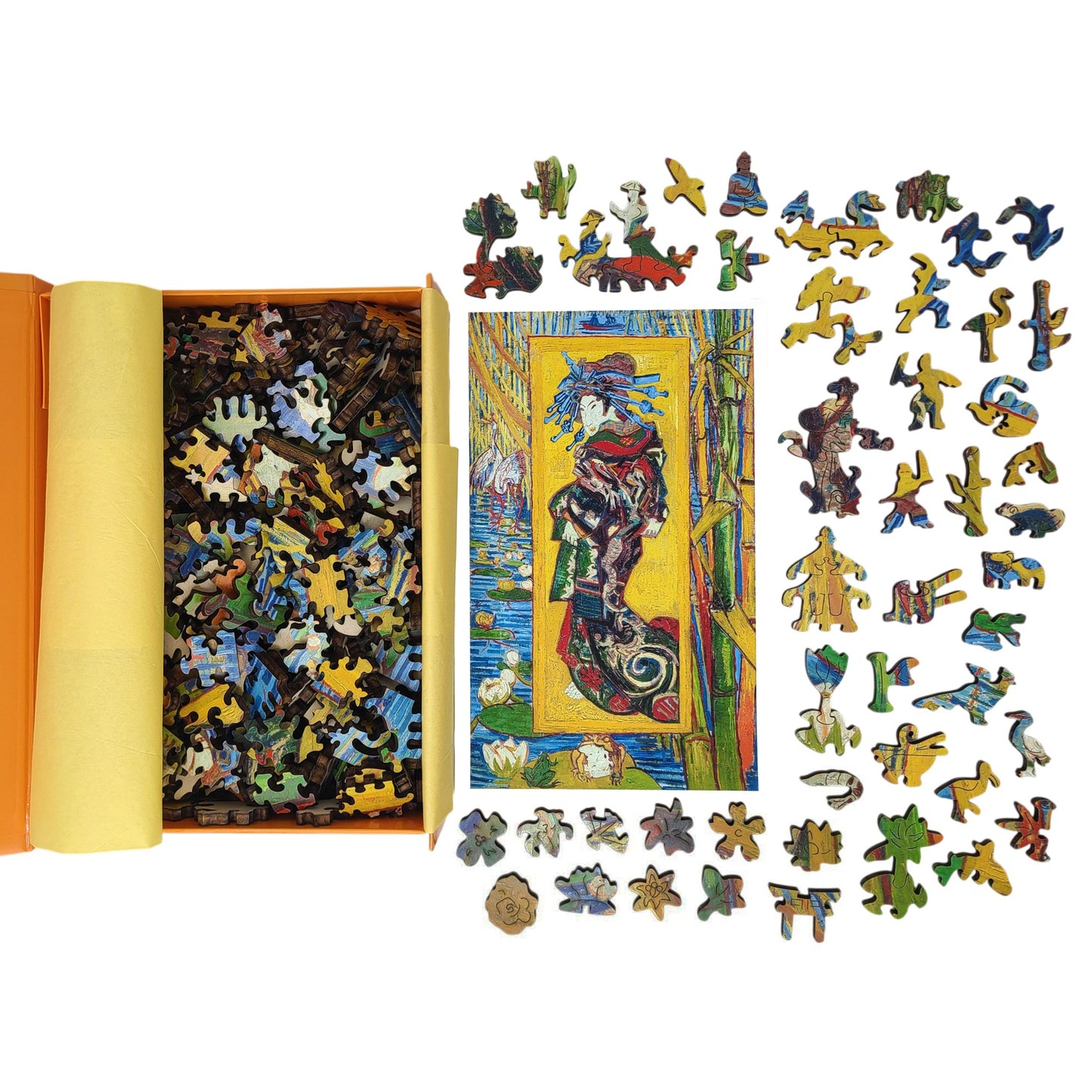 Wooden Jigsaw Puzzle for Adults - Uniquely Shaped Pieces - 323 Pieces - The Courtesan