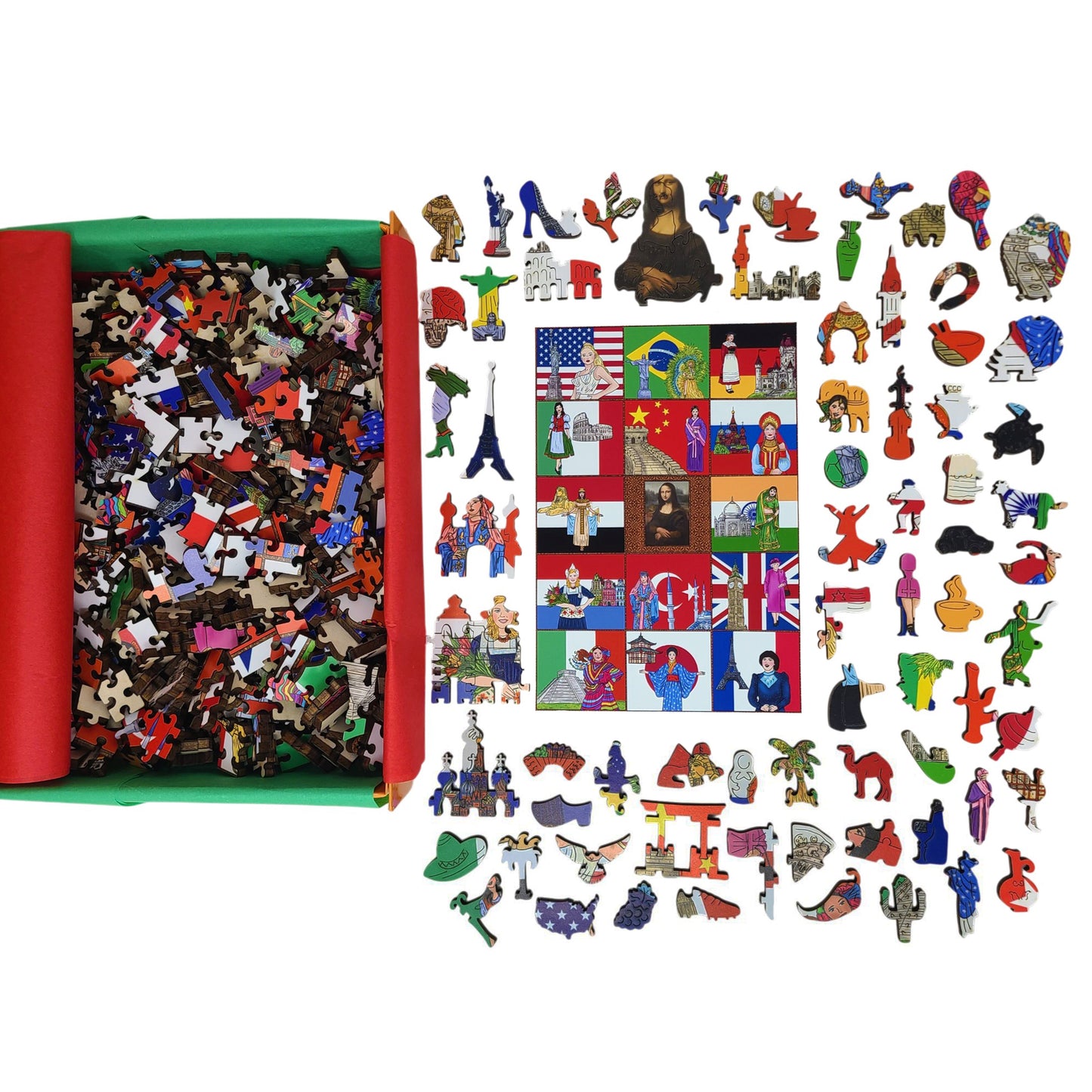 Wooden Jigsaw Puzzle for Adults - Uniquely Shaped Pieces - 450 Pieces - Girl Power