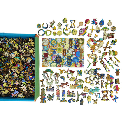 Wooden Jigsaw Puzzle for Adults - Uniquely Shaped Pieces - 454 Pieces - Oh dear! I shall be too late!