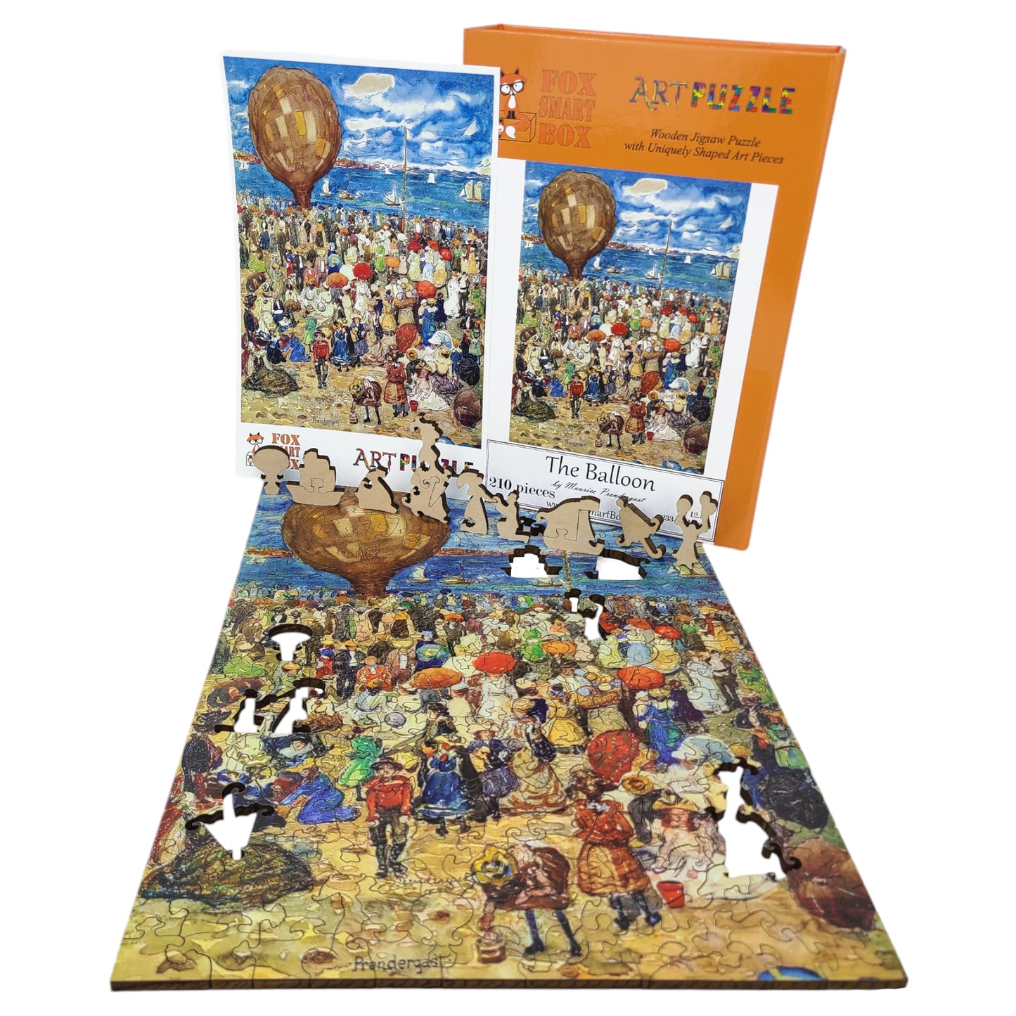 Large Format Wooden Jigsaw Puzzle with Uniquely Shaped Pieces for Seniors and Adults - 210 Pieces - The Balloon