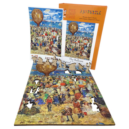 Large Format Wooden Jigsaw Puzzle with Uniquely Shaped Pieces for Seniors and Adults - 210 Pieces - The Balloon
