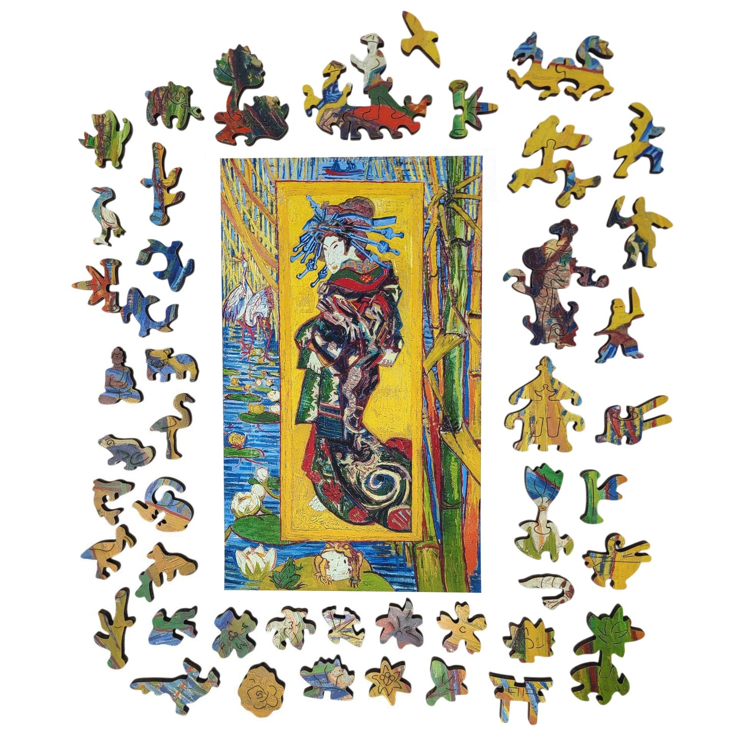 Wooden Jigsaw Puzzle for Adults - Uniquely Shaped Pieces - 323 Pieces - The Courtesan