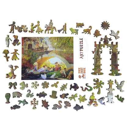Wooden Jigsaw Puzzle for Adults - Uniquely Shaped Pieces - 370 Pieces - The Prodigal Son