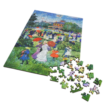 Large Format Wooden Jigsaw Puzzle with Uniquely Shaped Pieces for Seniors and Adults - 212 Pieces - Franklin Park Boston