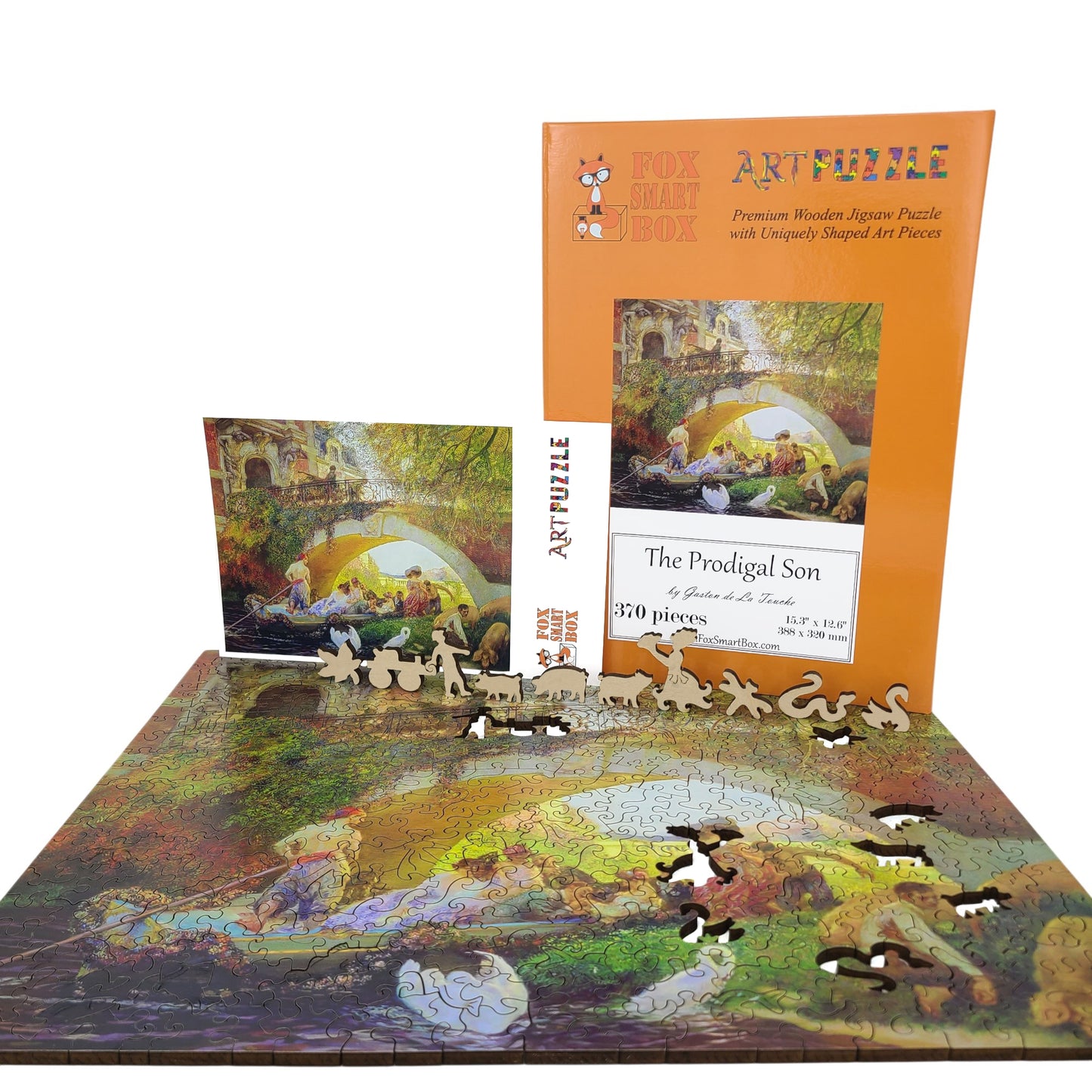 Wooden Jigsaw Puzzle for Adults - Uniquely Shaped Pieces - 370 Pieces - The Prodigal Son