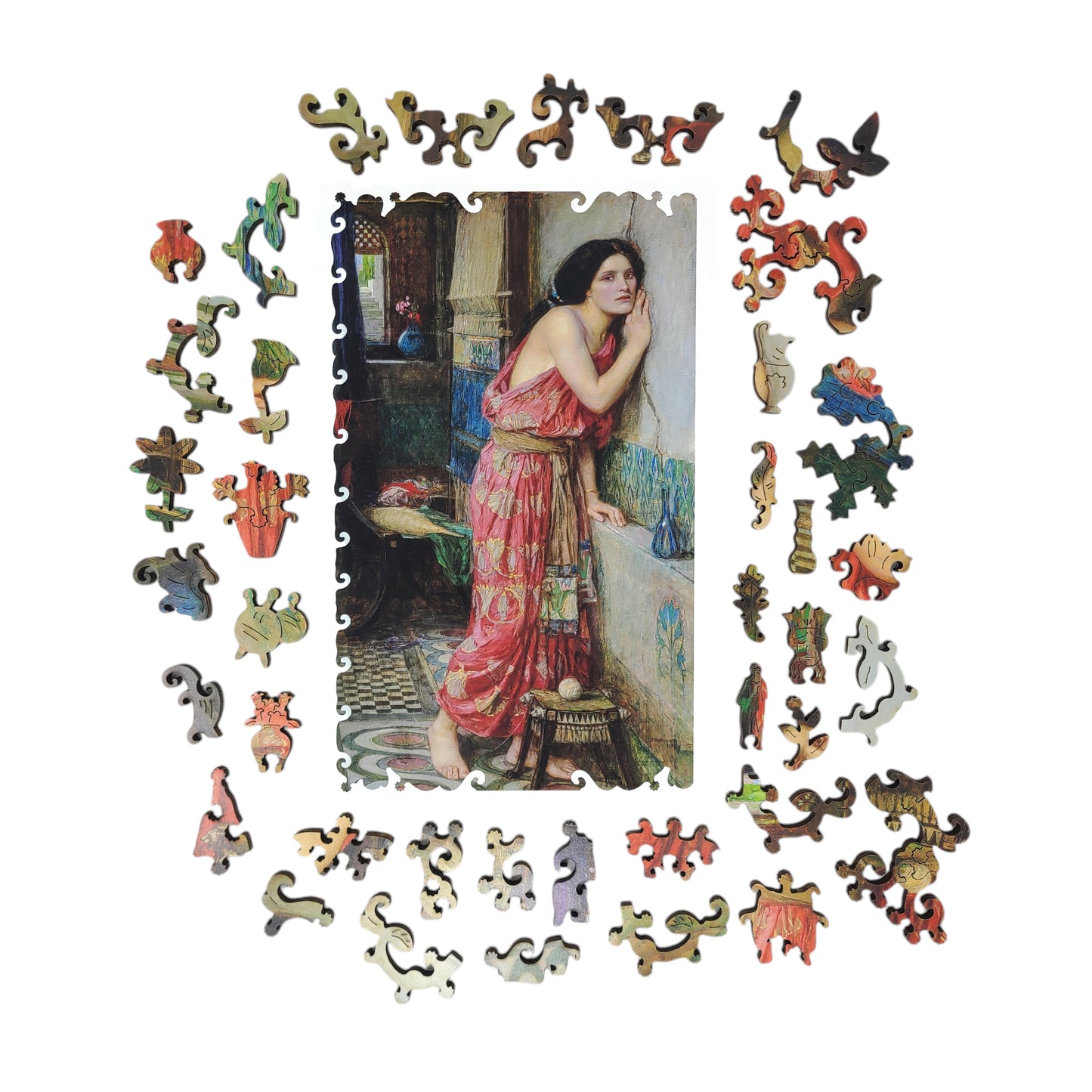 Large Format Wooden Jigsaw Puzzle with Uniquely Shaped Pieces for Seniors and Adults - 220 Pieces - Thisbe