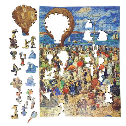 Large Format Wooden Jigsaw Puzzle with Uniquely Shaped Pieces for Seniors and Adults - 210 Pieces - The Balloon