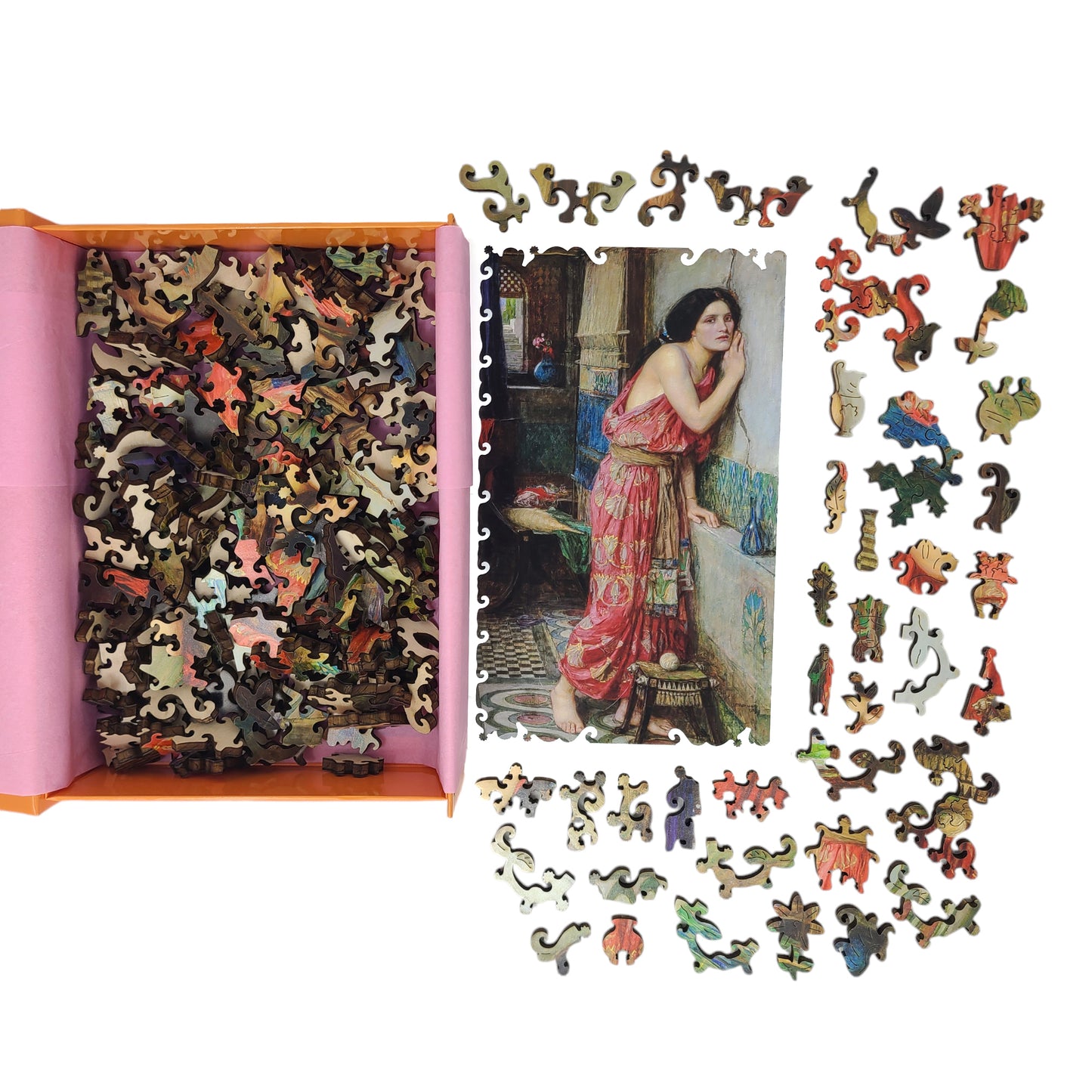 Large Format Wooden Jigsaw Puzzle with Uniquely Shaped Pieces for Seniors and Adults - 220 Pieces - Thisbe