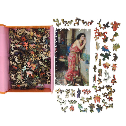 Large Format Wooden Jigsaw Puzzle with Uniquely Shaped Pieces for Seniors and Adults - 220 Pieces - Thisbe
