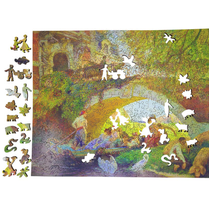 Wooden Jigsaw Puzzle for Adults - Uniquely Shaped Pieces - 370 Pieces - The Prodigal Son