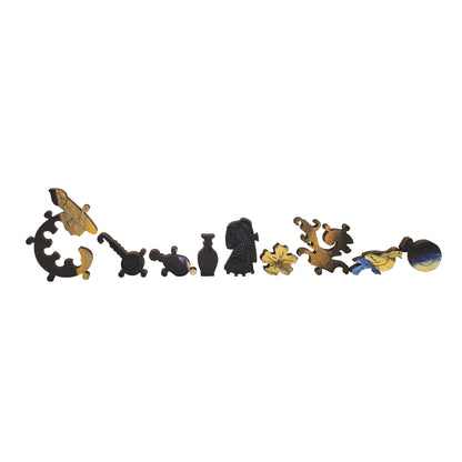 Large Format Wooden Jigsaw Puzzle with Uniquely Shaped Pieces for Seniors and Adults - 220 Pieces - Girl with a Pearl Earring