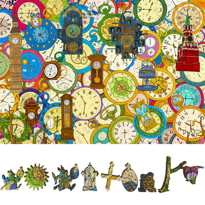 Wooden Jigsaw Puzzle for Adults - Uniquely Shaped Pieces - 454 Pieces - Oh dear! I shall be too late!