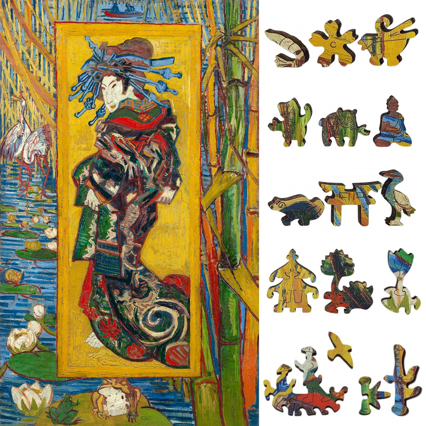 Wooden Jigsaw Puzzle for Adults - Uniquely Shaped Pieces - 323 Pieces - The Courtesan