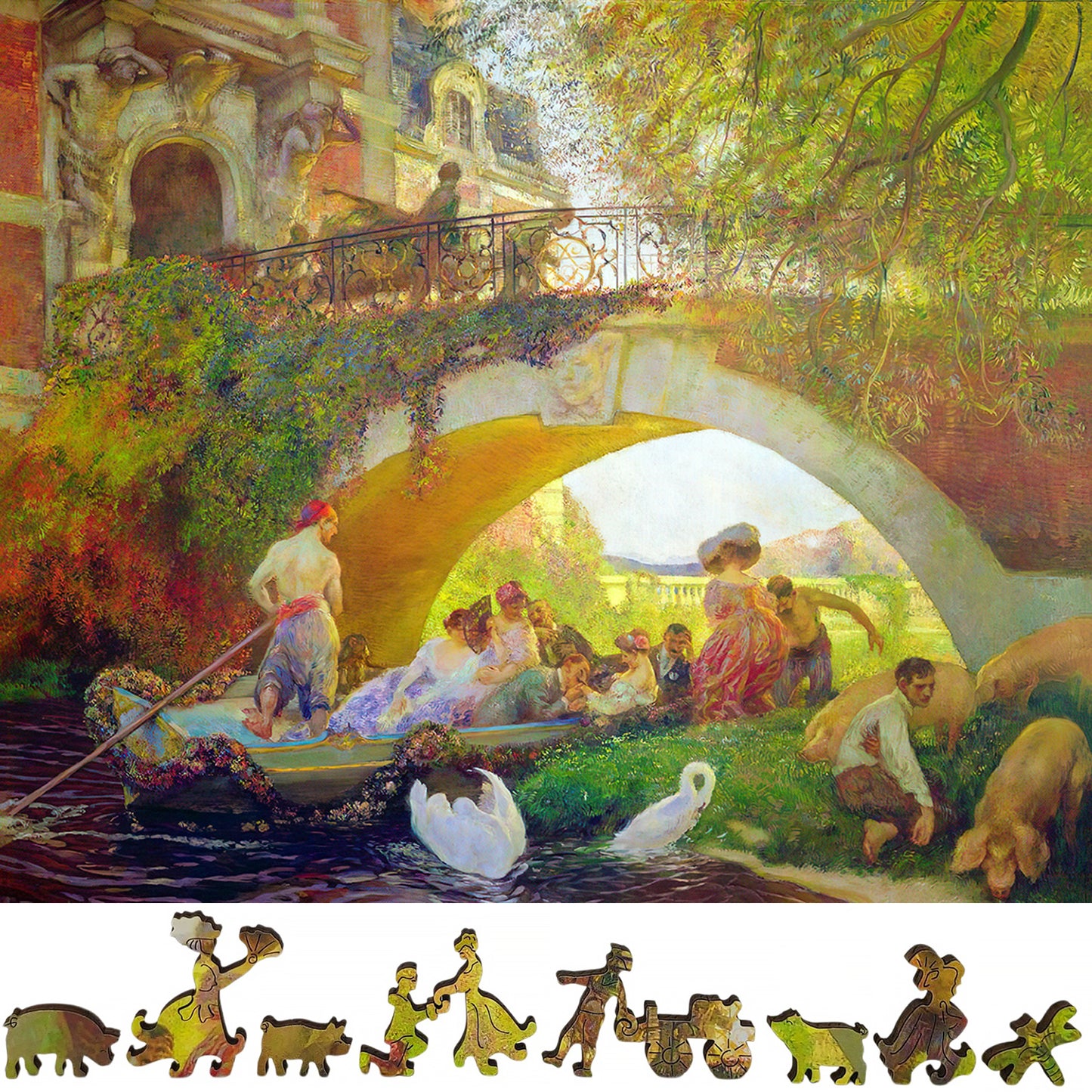 Wooden Jigsaw Puzzle for Adults - Uniquely Shaped Pieces - 370 Pieces - The Prodigal Son