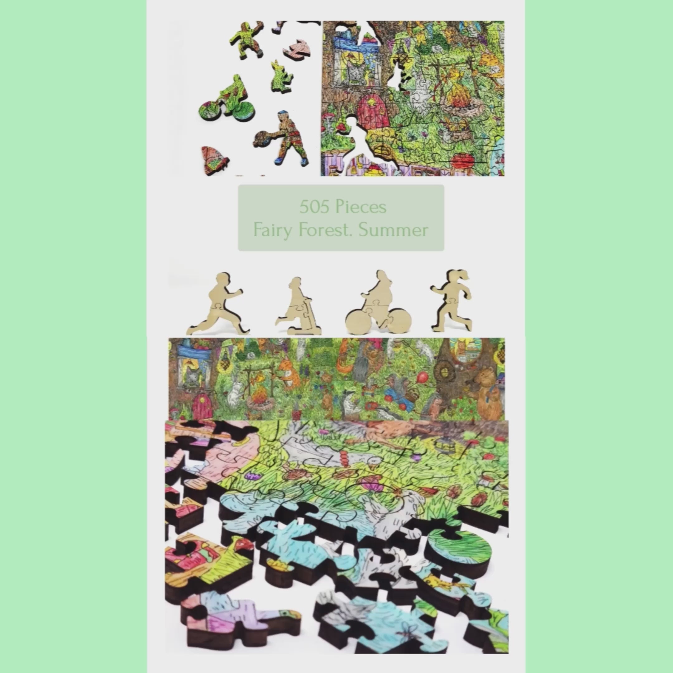 Wooden Jigsaw Puzzles for Adults-Special Shaped-made in USA- 505